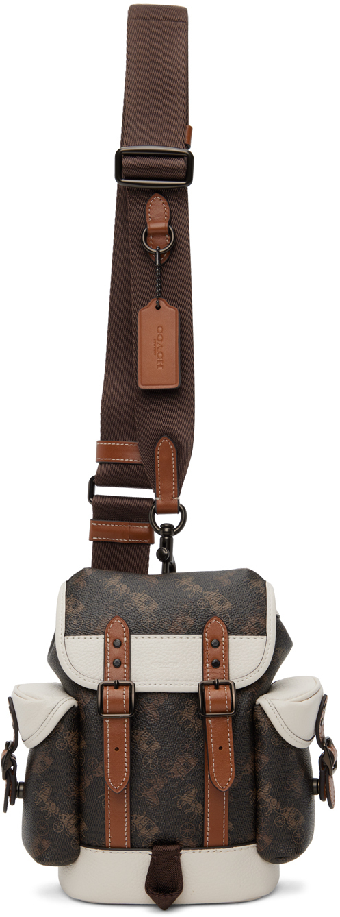 Photo: Coach 1941 Brown & White Hitch 13 Backpack