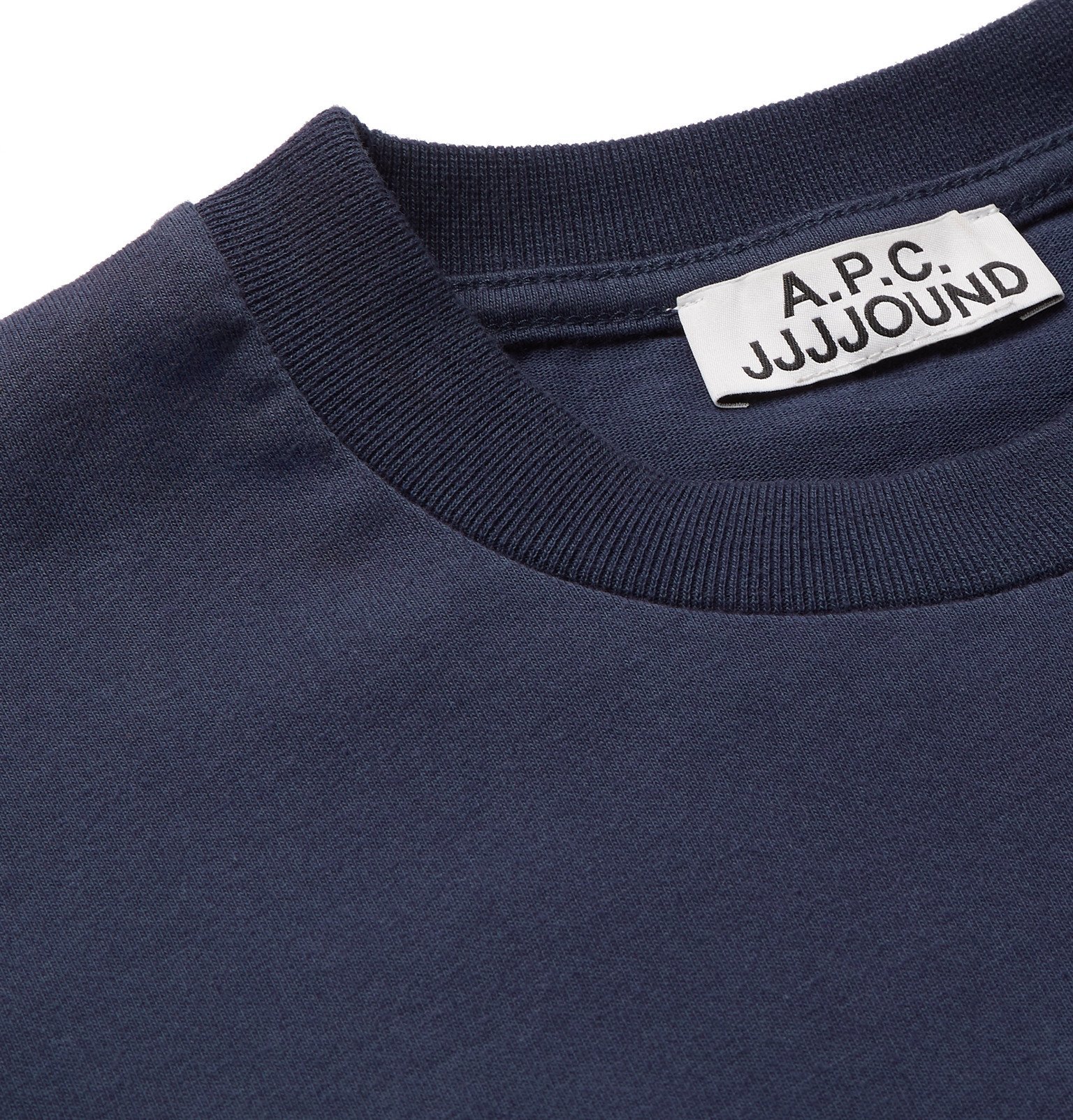 A.P.C. - JJJJound Logo-Print Cotton-Jersey T-Shirt - Blue A.P.C.