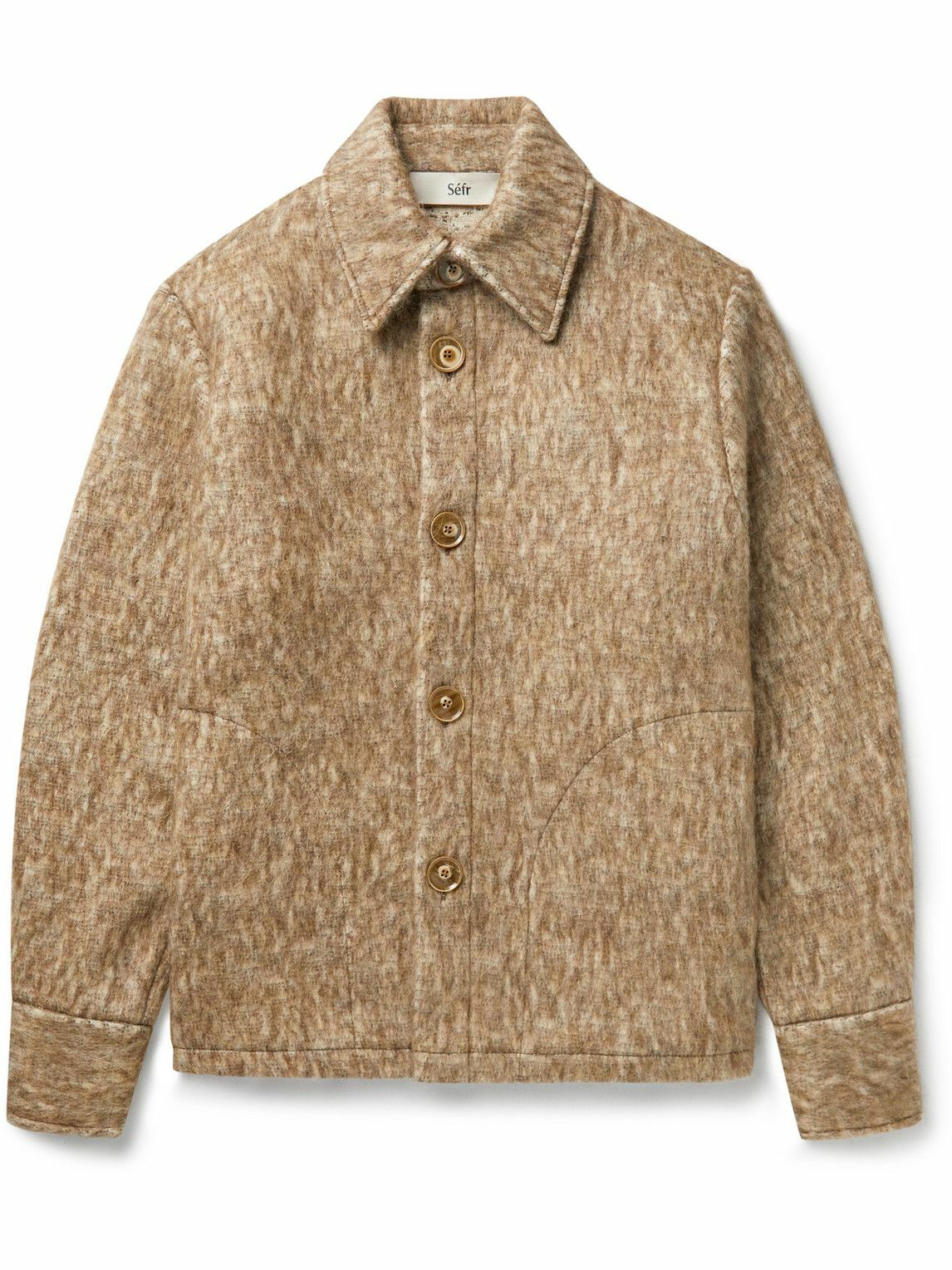 Photo: Séfr - Rip Brushed Woven Jacket - Neutrals
