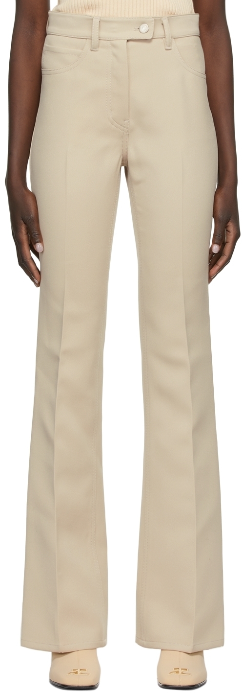 Courrèges Twill Bootcut Trousers Courreges