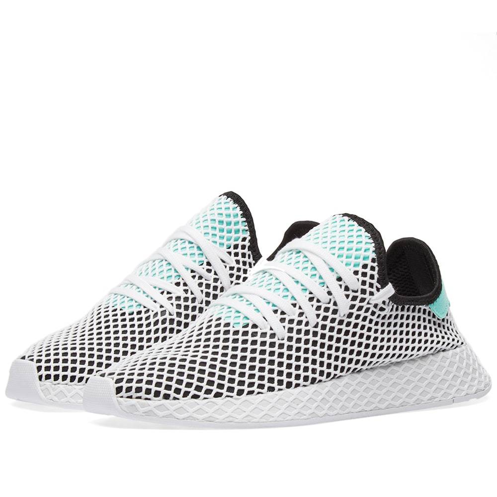adidas deerupt runner black and white