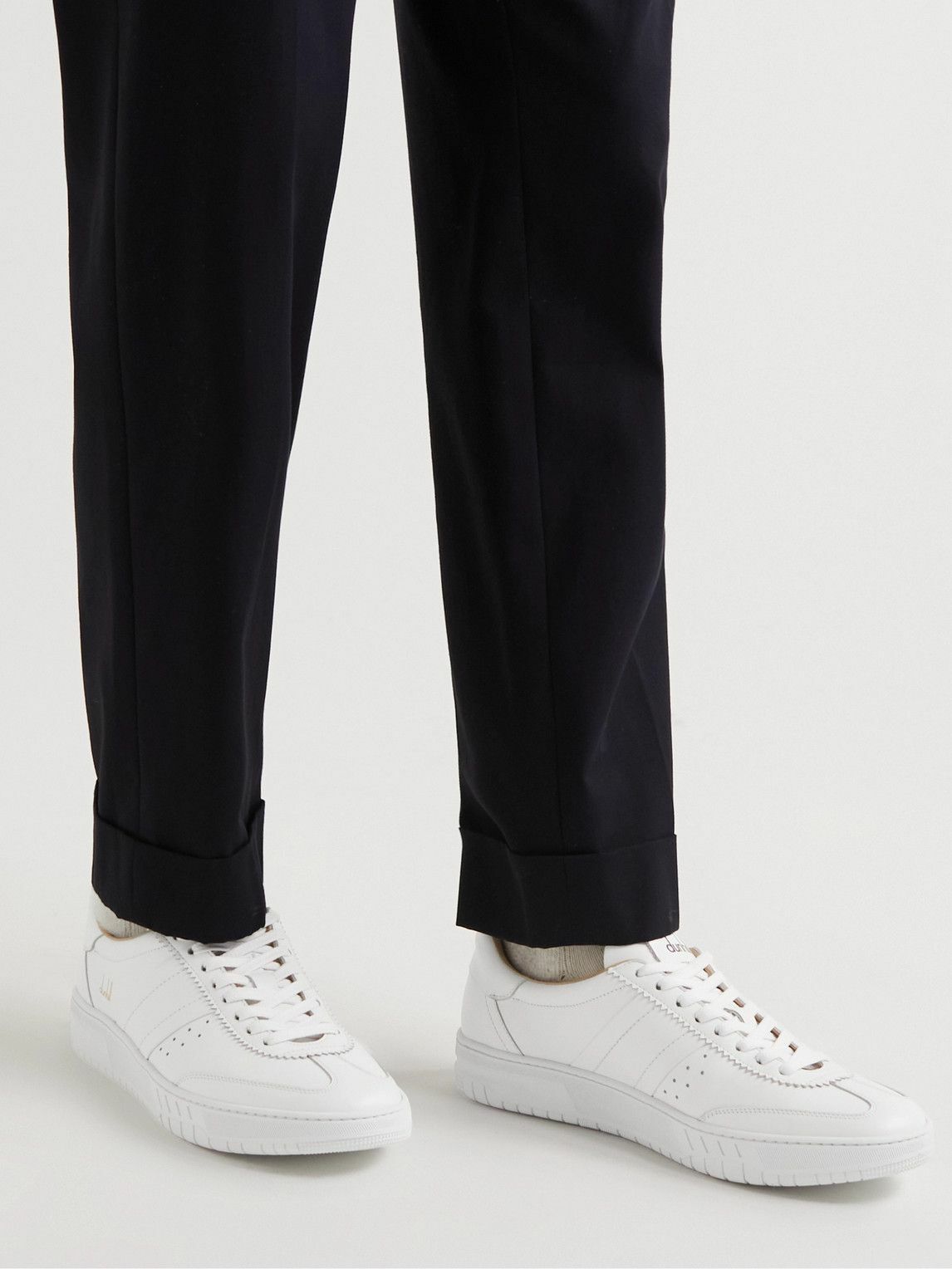 Dunhill Court Legacy Leather Sneakers White Dunhill