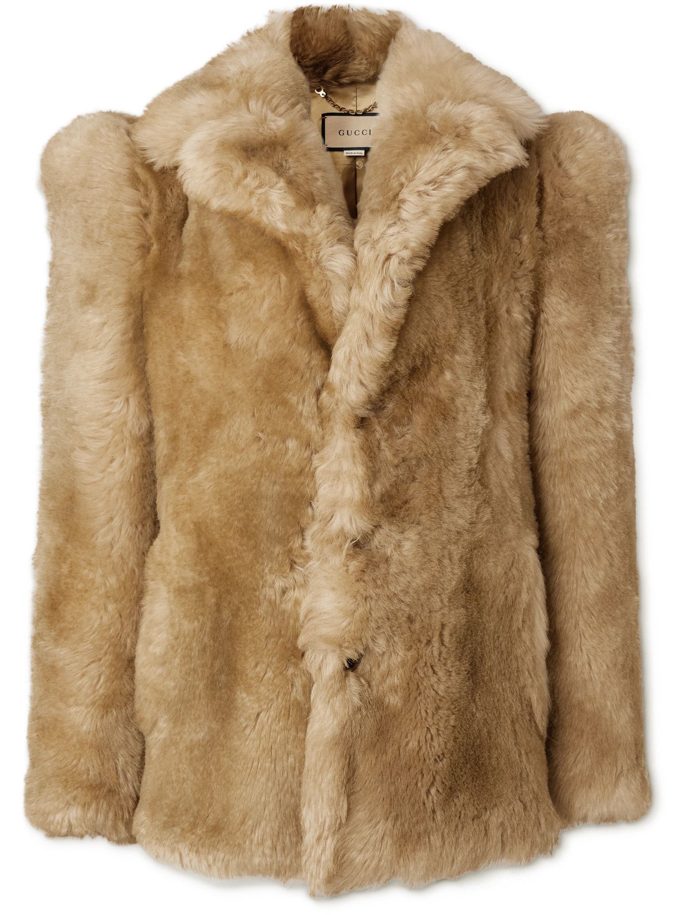 gucci shearling coat