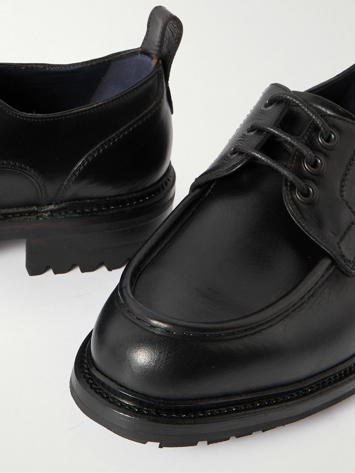 Brioni - Leather Derby Shoes - Black Brioni