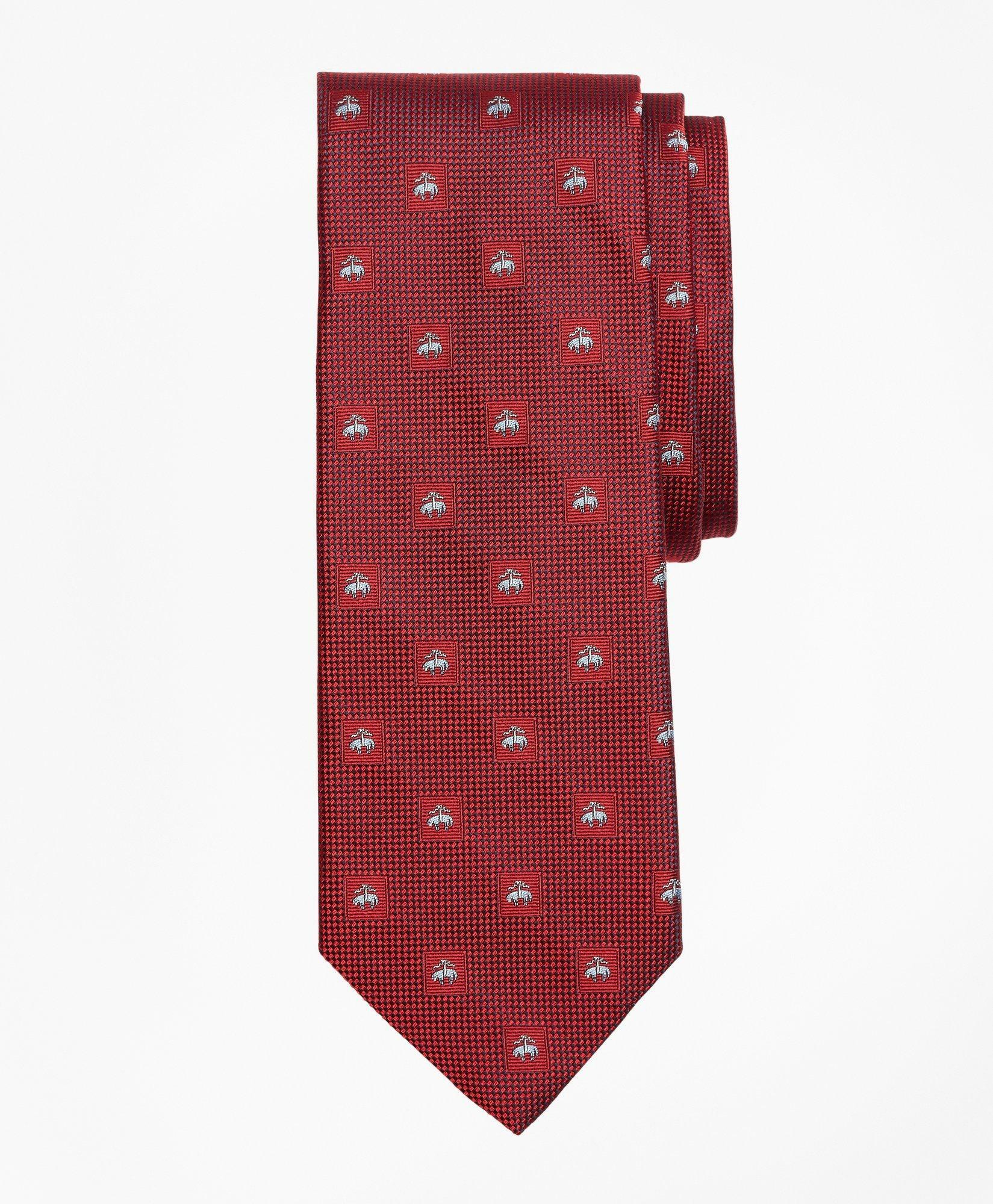 Brooks Brothers Men's Square Golden Fleece Tie | Red