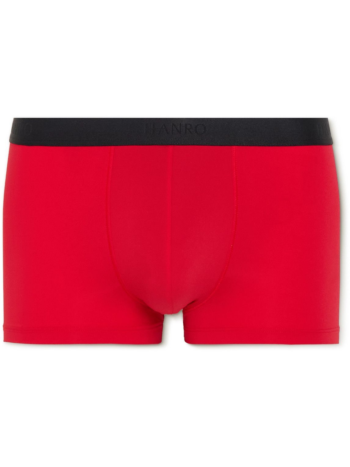 Hanro - Micro Touch Stretch-Jersey Boxer Briefs - Red Hanro