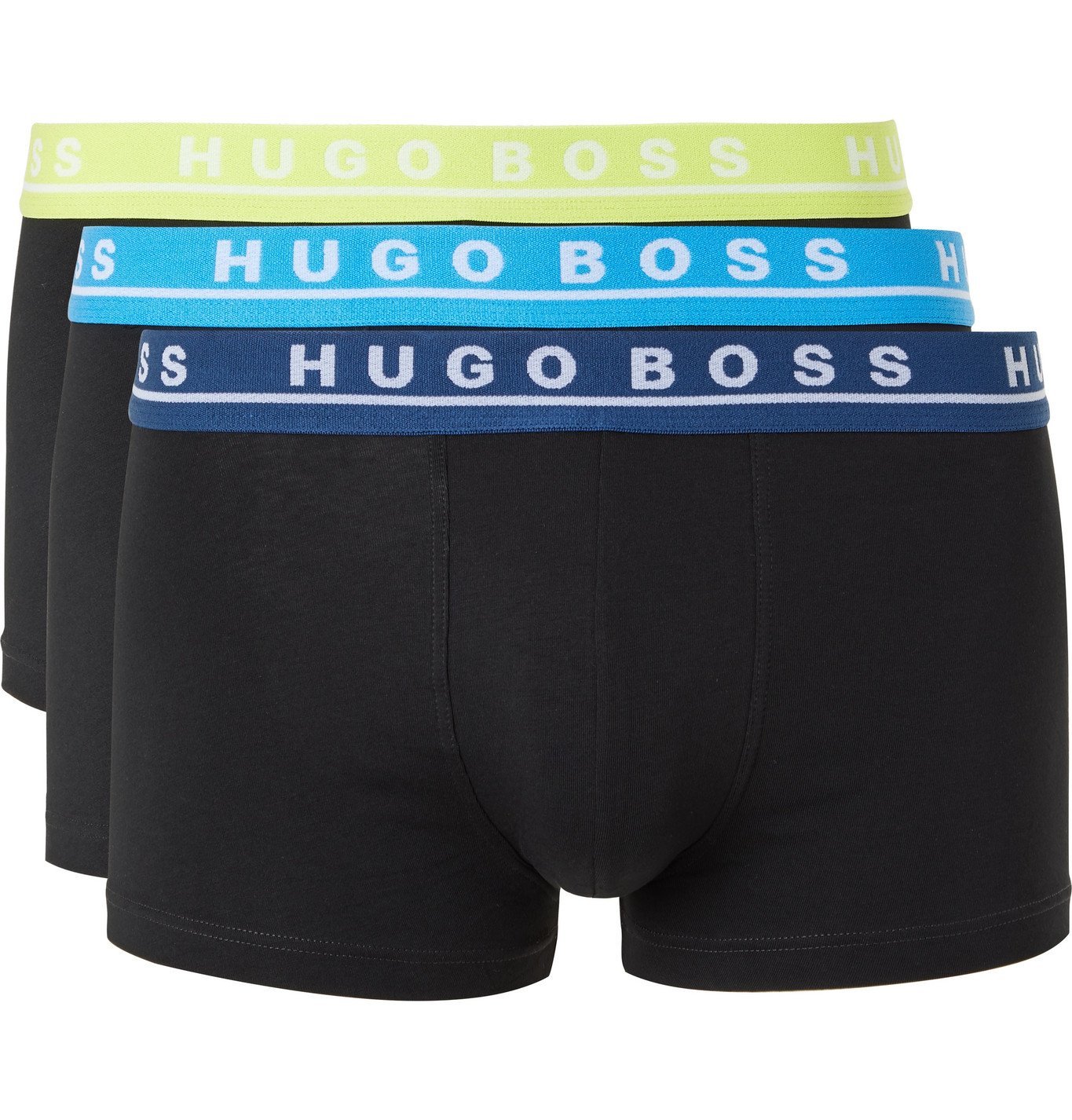 Hugo Boss - Three-Pack Stretch-Cotton Boxer Briefs - Blue Hugo Boss