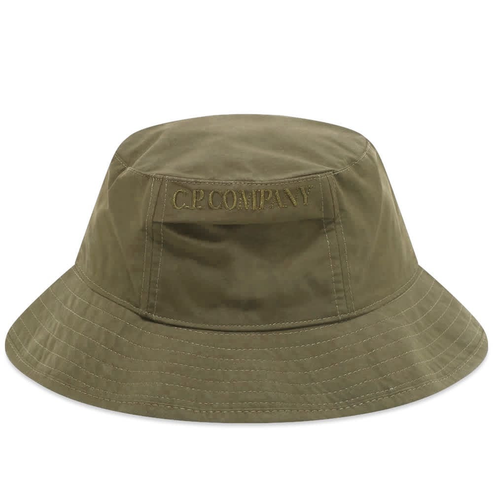 C.P. Company Nylon Bucket Hat in Stone Grey C.P. Company