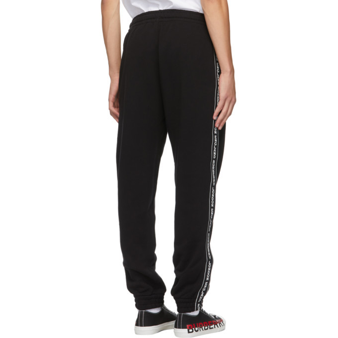 Burberry Black Tuckford Lounge Pants Burberry