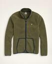 Brooks Brothers Men's Teddy Fleece Zip Jacket | Olive