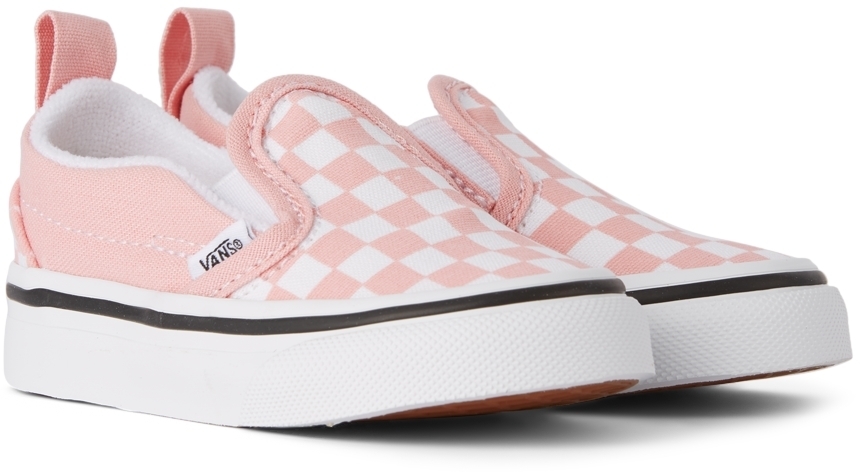 pink checkered vans youth