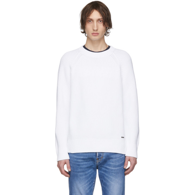plain white pullover sweater