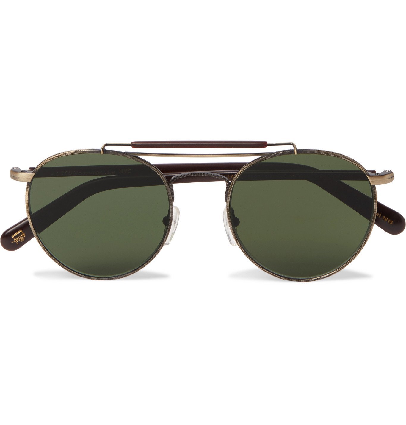 Moscot - Lazer Sun Aviator-Style Gold-Tone and Acetate Sunglasses