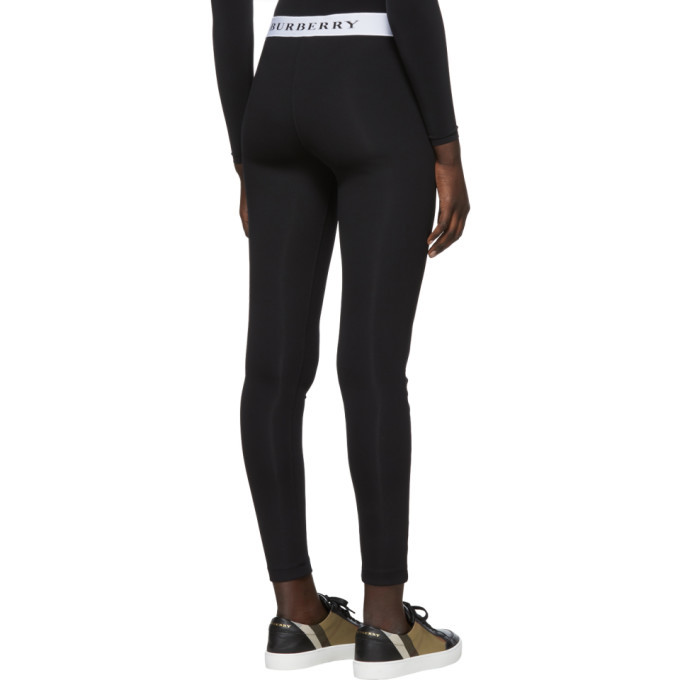 Burberry Black Logo Leggings Burberry