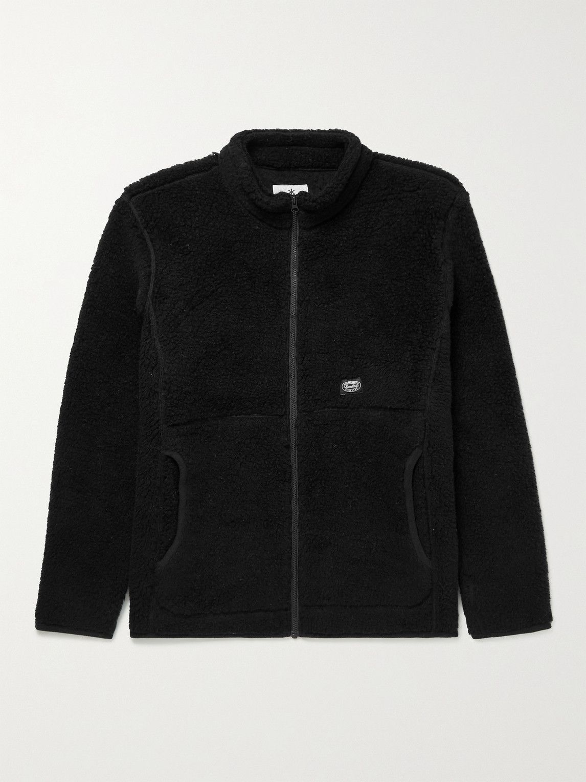 Snow Peak - Wool-Fleece Jacket - Black Snow Peak