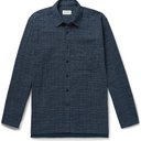 Oliver Spencer - Ellington Printed Organic Cotton Shirt - Blue