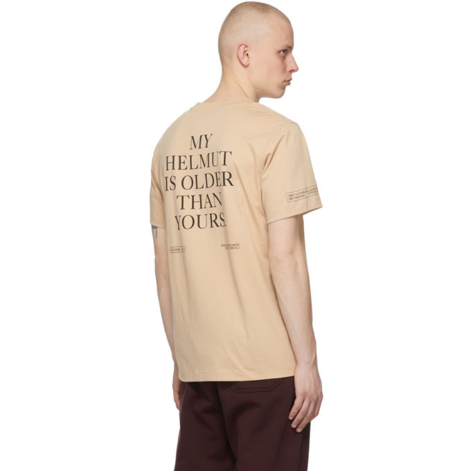 tan helmut lang shirt