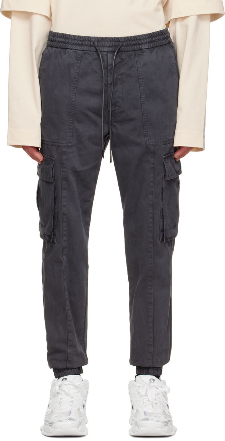 Juun.J Gray Jogger Cargo Pants Juun.J