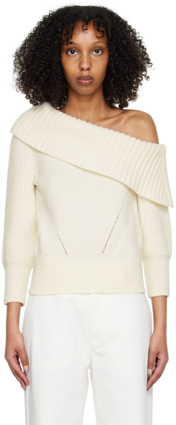 Alexander McQueen OffWhite Wool Sweater Alexander McQueen