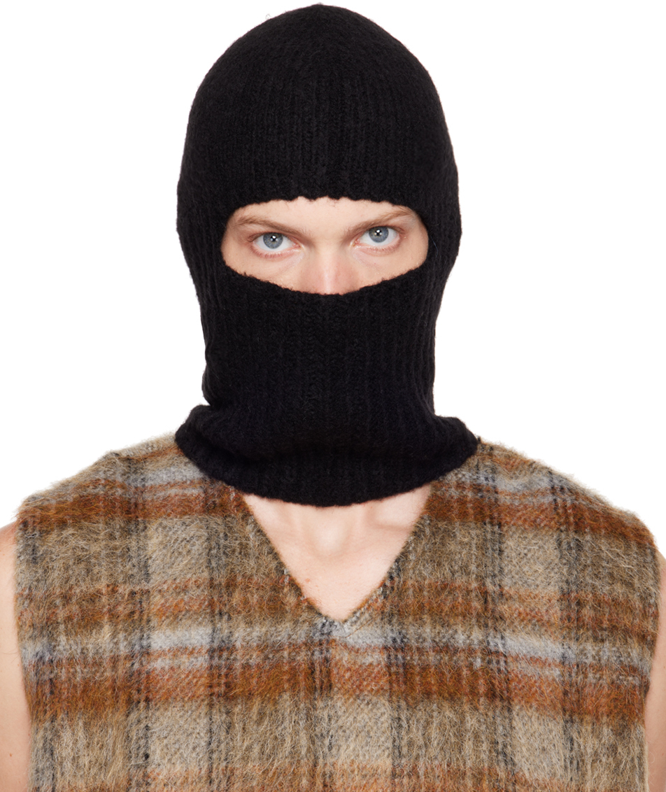 Our Legacy Black Chunky Balaclava Our Legacy