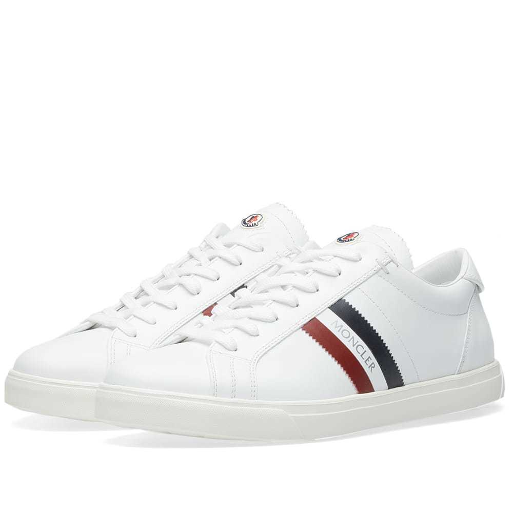 Moncler La Monaco Tri-Colour Stripe Leather Sneaker Moncler