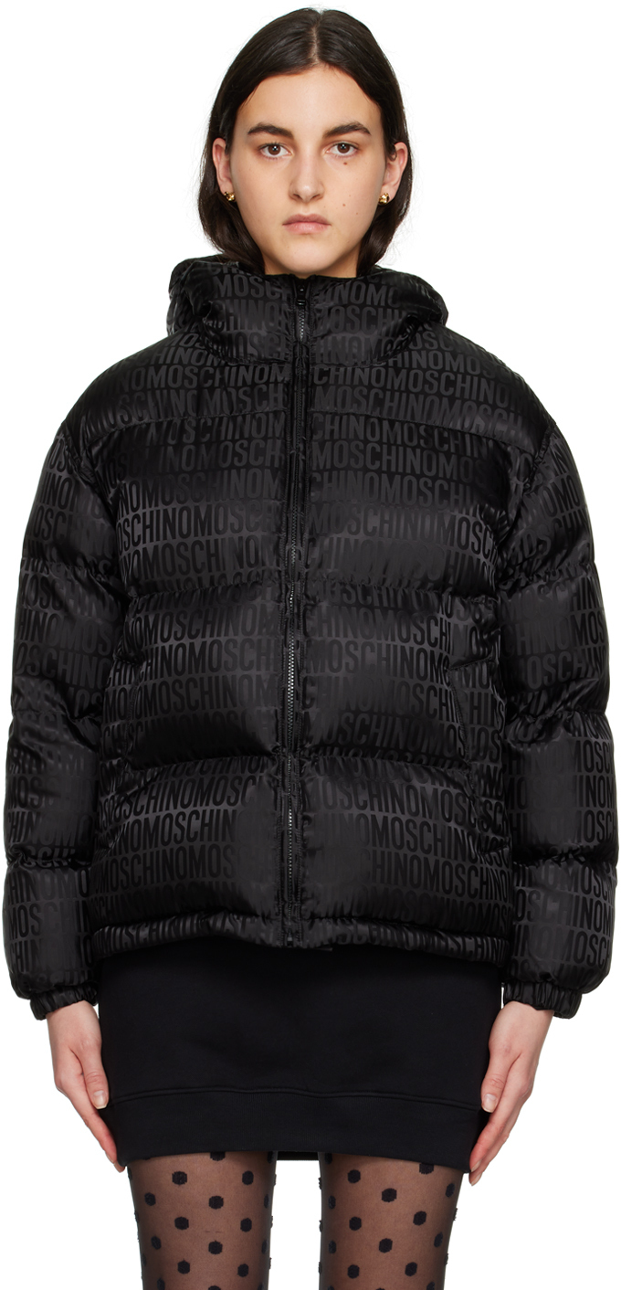 Moschino Black All Over Puffer Jacket Moschino