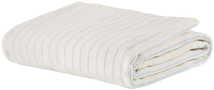 Tekla Off-White Organic Cotton Towel Tekla Fabrics