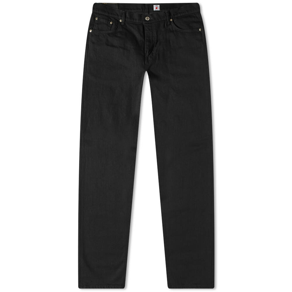 Edwin Men's Regular Tapered Jean in Black Rinsed Edwin