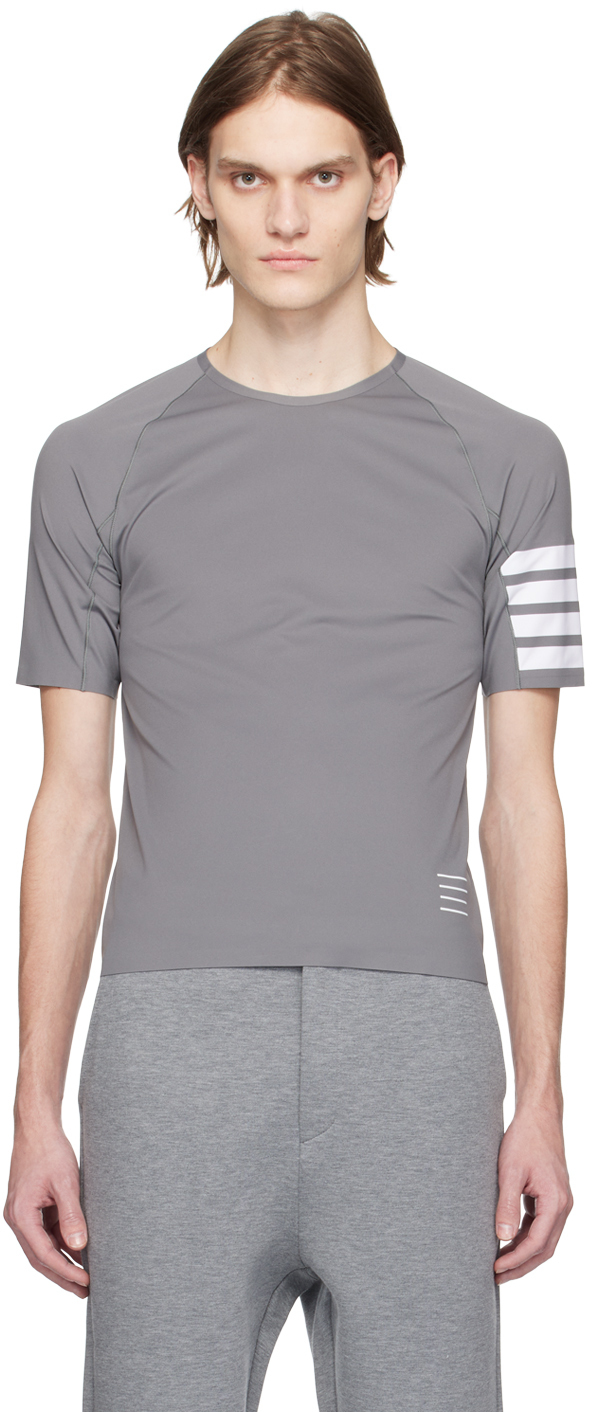 Thom Browne Gray Compression TShirt Thom Browne