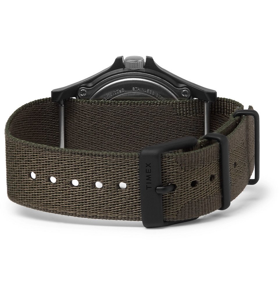 timex acadia resin and grosgrain watch
