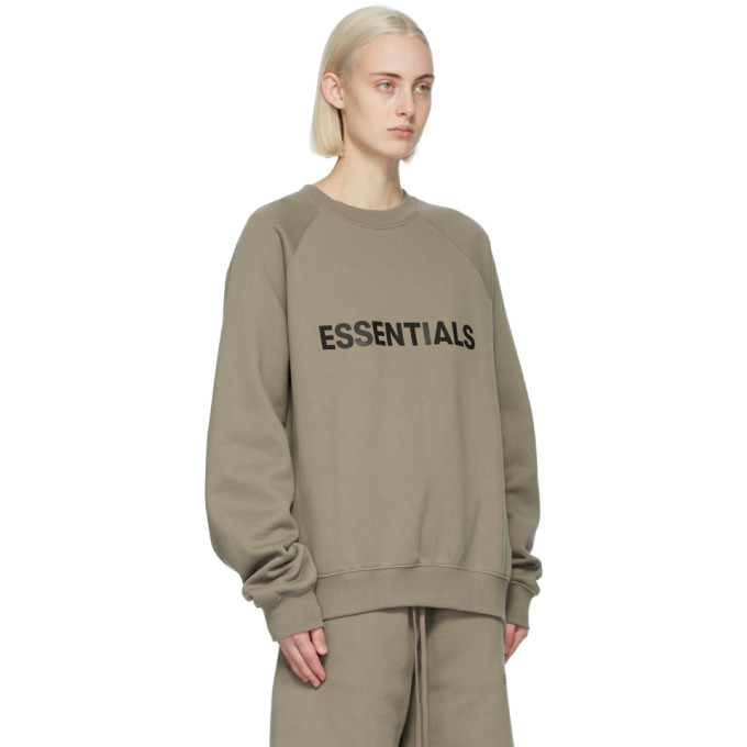 Essentials Taupe Pullover Sweatshirt 