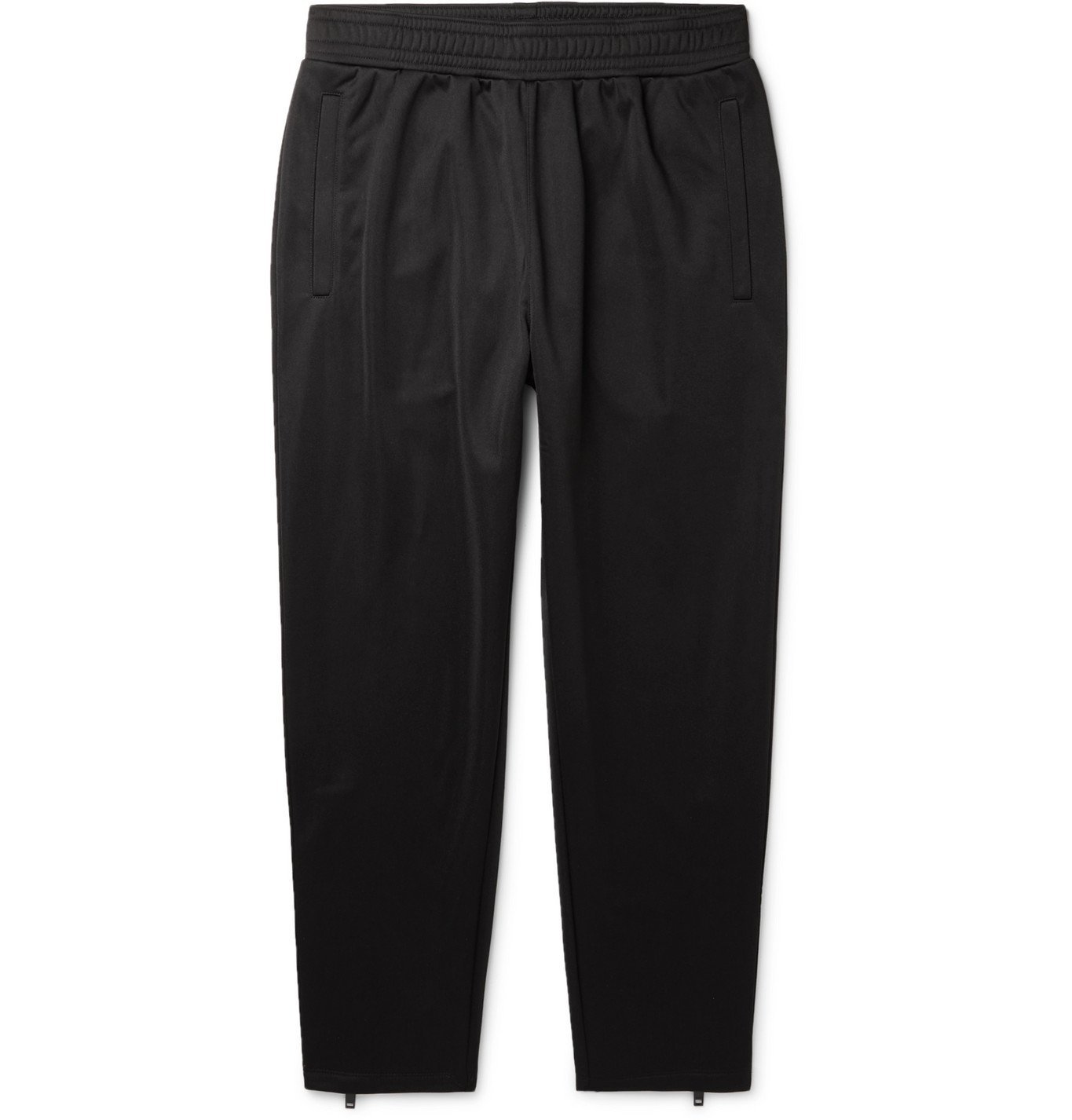 Givenchy - Tapered Logo-Appliquéd Fleece-Back Tech-Jersey Track Pants ...