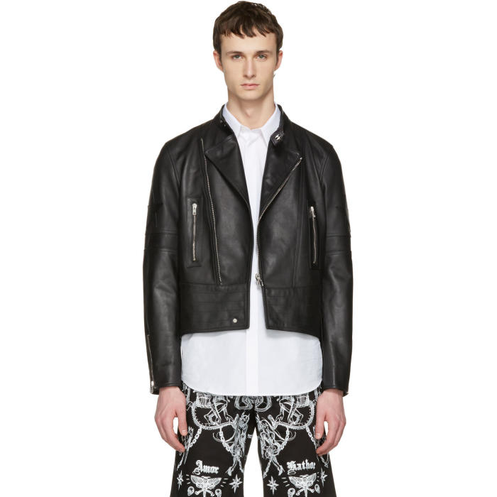 Givenchy Black Leather Moto Jacket Givenchy
