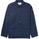 OLIVER SPENCER - Hockney Linen Shirt Jacket - Blue