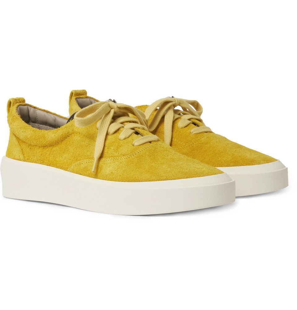 yellow fear of god sneakers