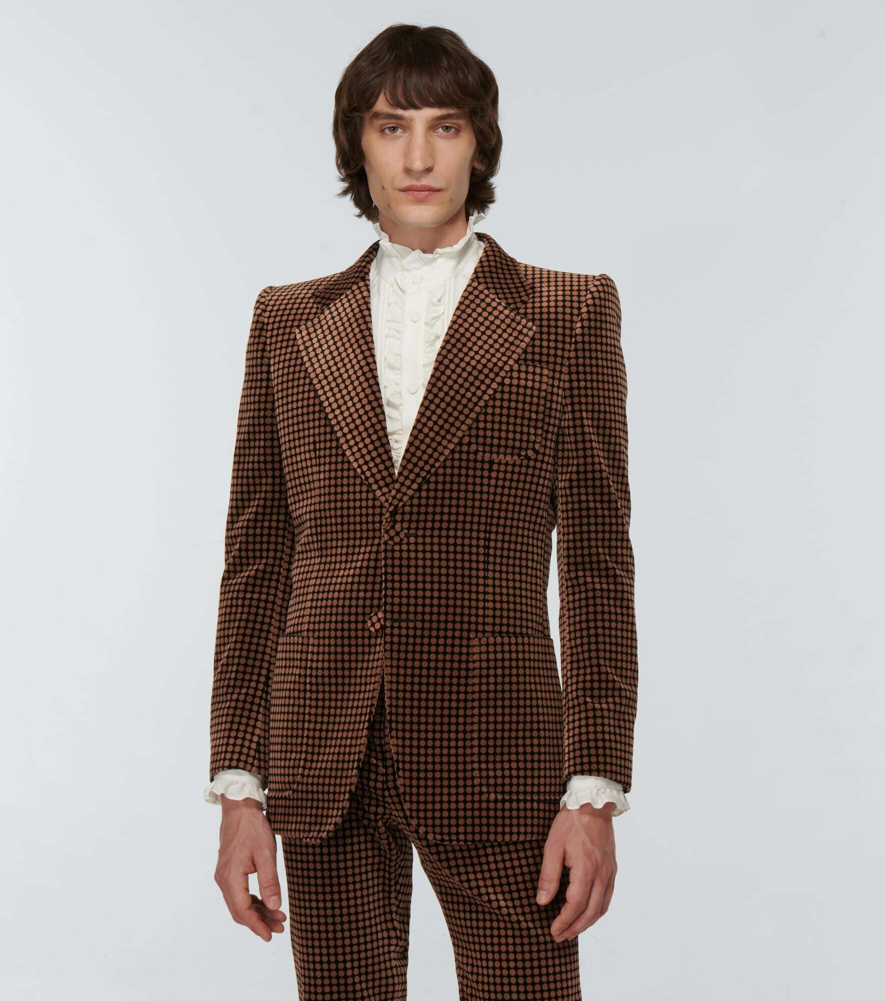 Gucci - Polka-dot velvet suit jacket Gucci