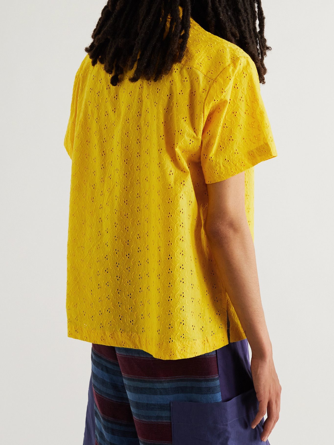 PostImperial Ijebu CampCollar Printed Cotton Shirt Yellow Post