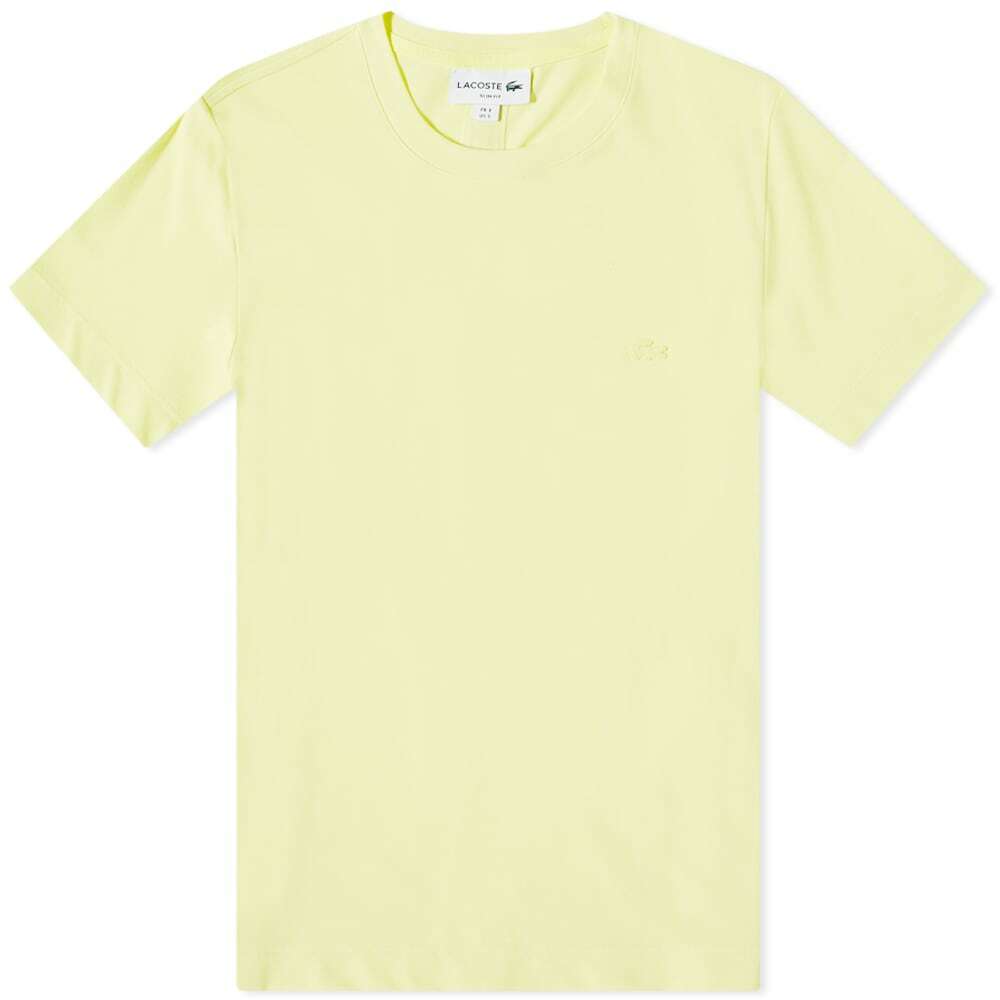 Lacoste Men's Active Pique T-Shirt in Lemon Lacoste