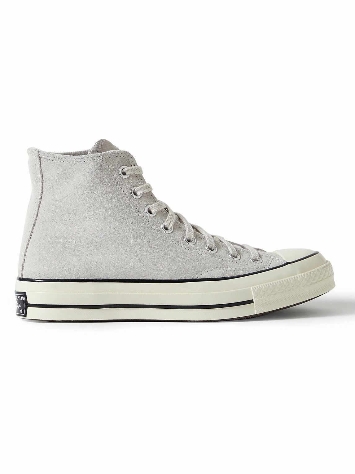 Photo: Converse - Chuck 70 Suede High-Top Sneakers - Gray