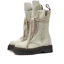 Rick Owens Women's x Dr Martens Quad Sole Calf Length Boot in Pearl