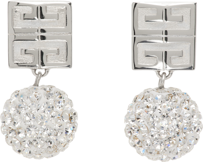 Givenchy Silver 4G Stud Earrings Givenchy
