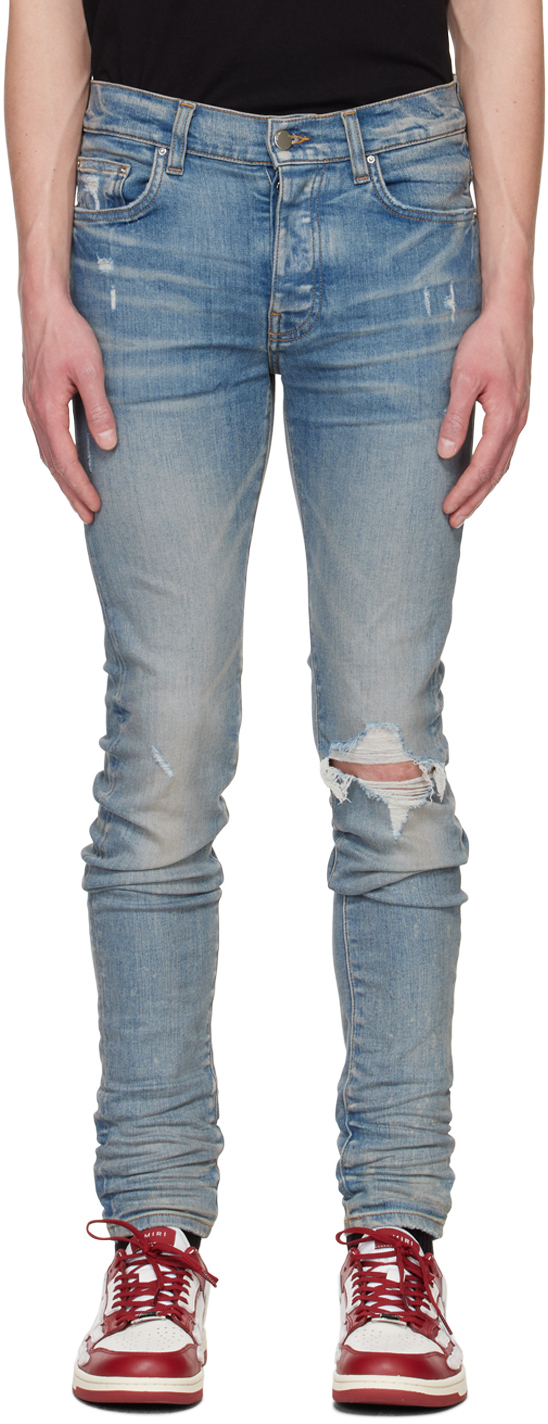 AMIRI Blue Broken Jeans Amiri