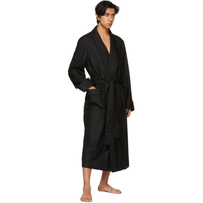 Tom Ford Black Cashmere Twill Robe TOM FORD