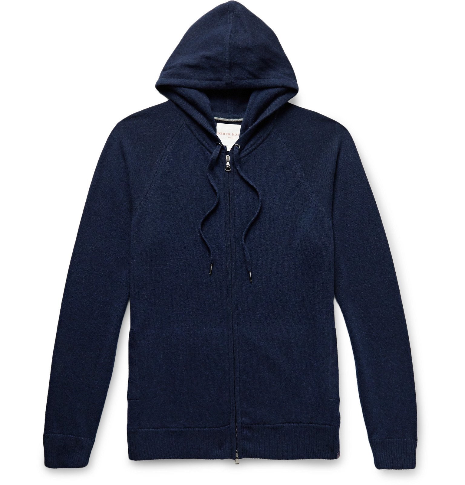 Derek Rose - Finley 2 Cashmere Zip-Up Hoodie - Blue Derek Rose