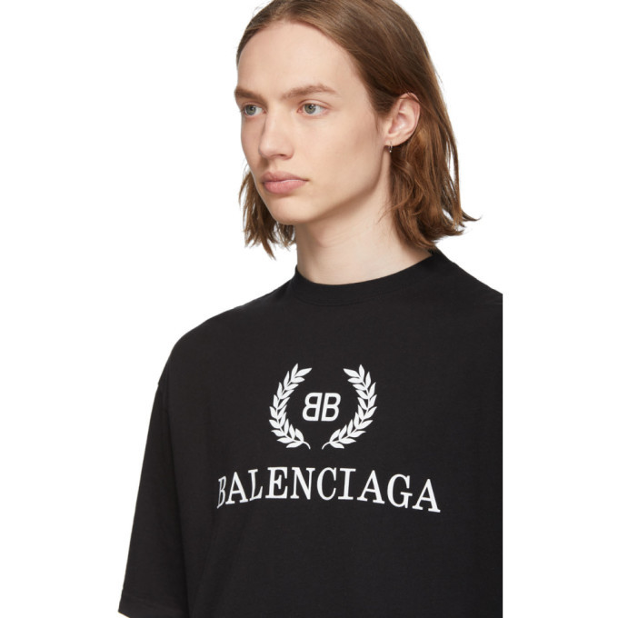 balenciaga bb t shirt black