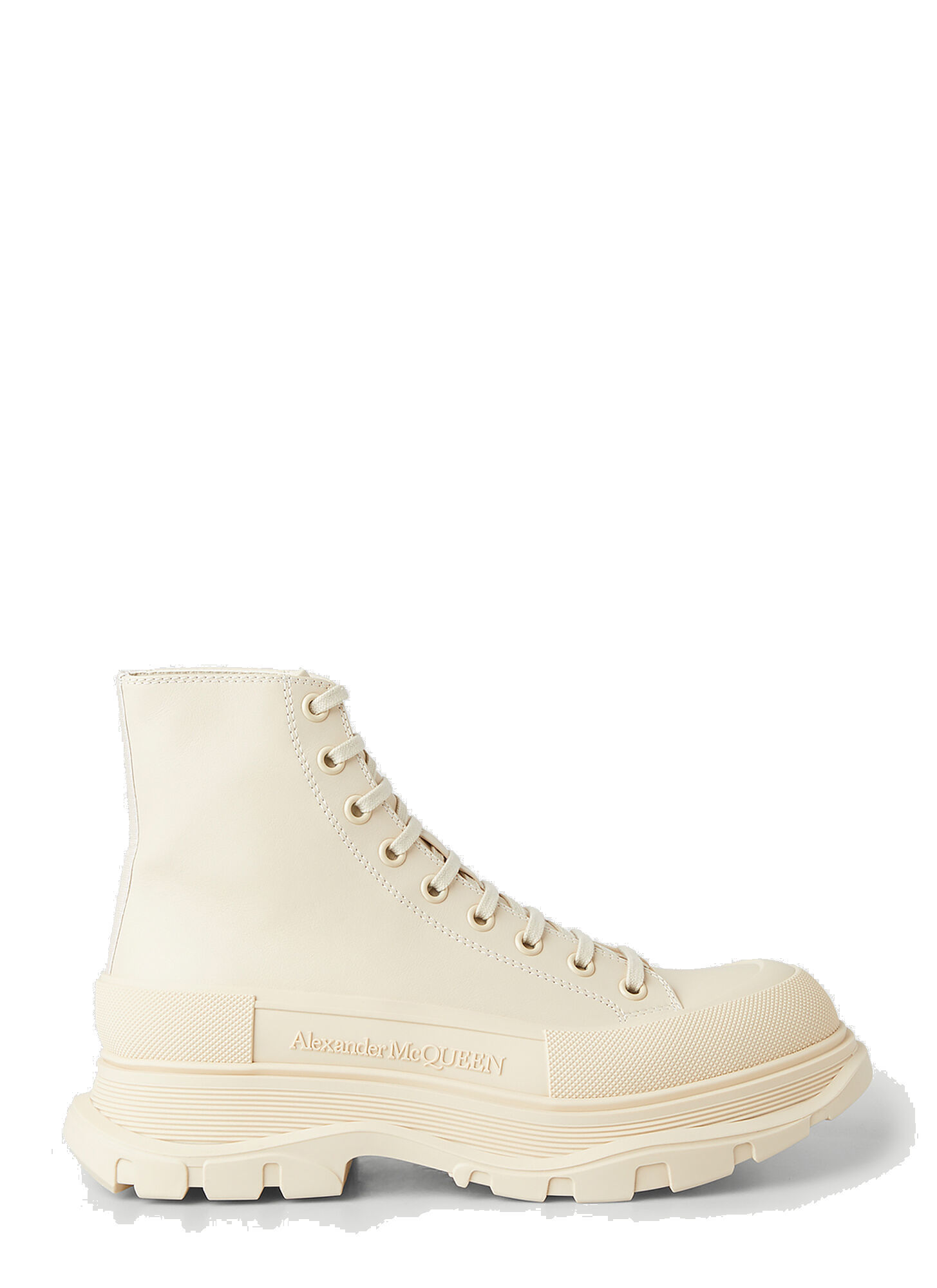 Tread Slick Boots in White Alexander McQueen