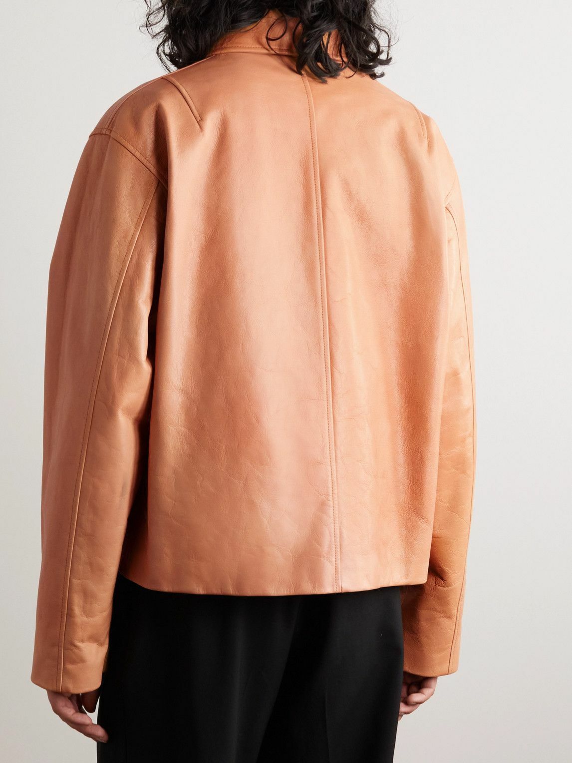 JIL SANDER leather blouson