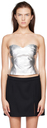 Reformation Silver Veda Rockaway Bustier
