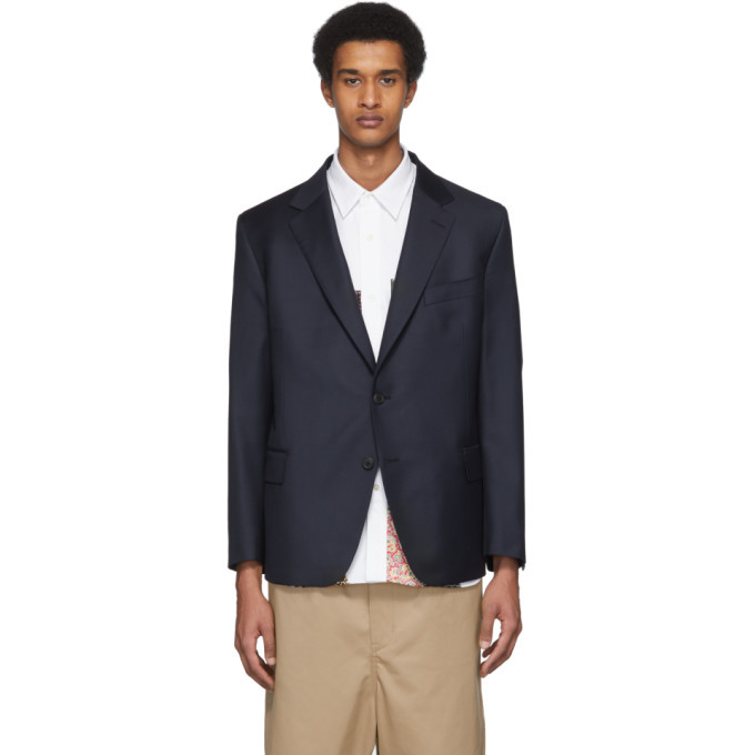 Junya Watanabe Navy Gives and Hawkes Edition Wool Jacket Junya Watanabe