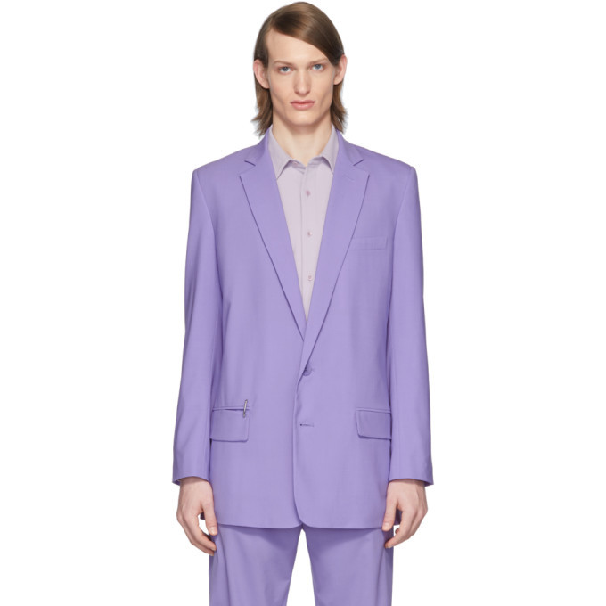 long purple blazer